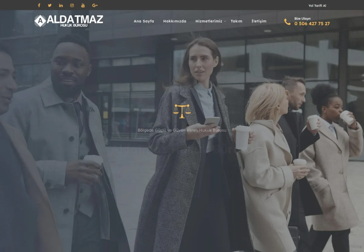 Aldatmaz Hukuk Bürosu - Selin Aldatmaz web sitesi önizlemesi