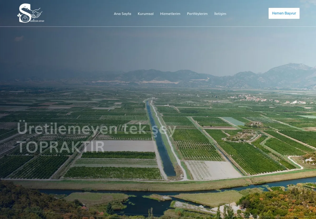 Samican Ayan - Arsa Vizyon web sitesi önizlemesi