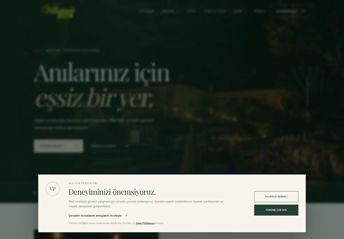 Villa Park Bartın web sitesi önizlemesi