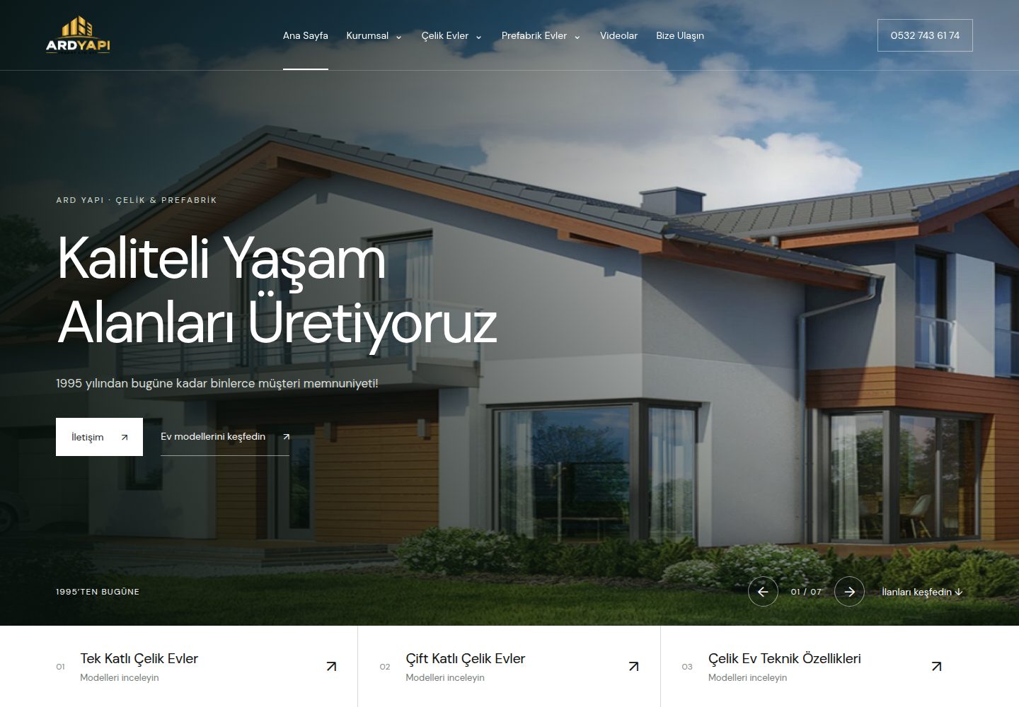 ARD Yapı Prefabrik - Prefabrik ve Çelik Yapı İmalatı