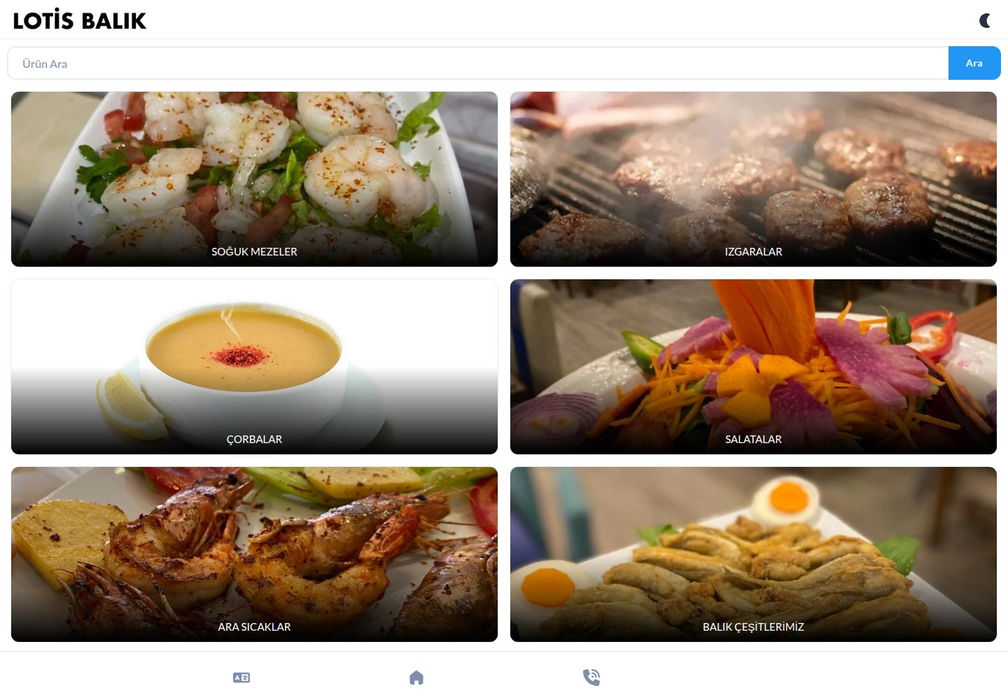 Lotis Balık Restaurant - Amasra web sitesi önizlemesi